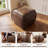Elliona Square Top-Grain Leather Pouf Ottoman-1223669392