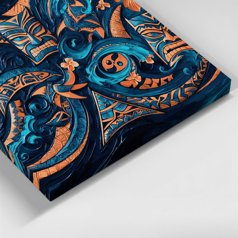 Art mural sur toile hawaïen traditionnel, H 20 po x l 30 po