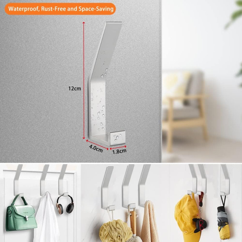 Pendarvis Metal Wall Wall Hook, Silver