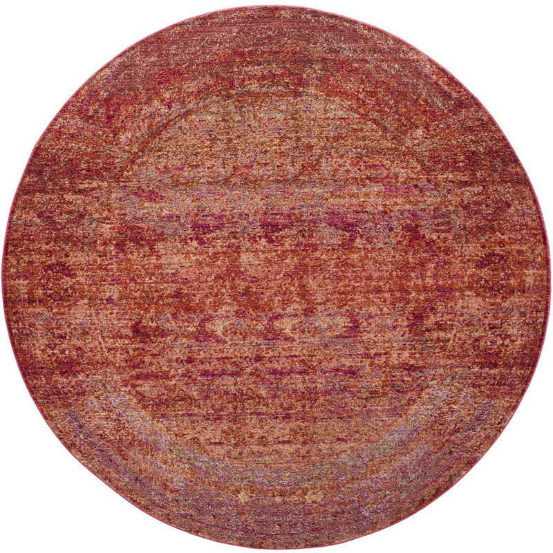 Tumlin Performance Solid Color Rug, Round 6'7"