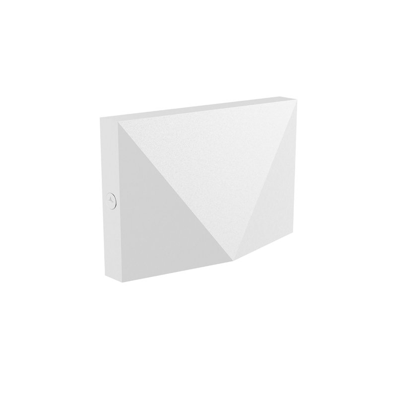 Marchepied intégré en métal à DEL Lio, Blanc