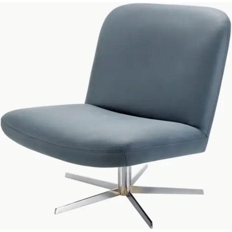 Chaise d'appoint 28 po Grogin, Polyuréthane gris