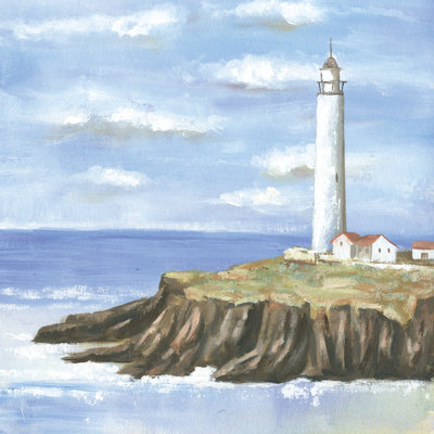Traditional Lighthouse Painting - Wrapped Canvas Painting