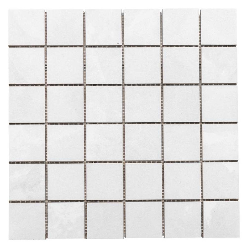 12" x 12" Porcelain Grid Wall & Floor Tile, White
