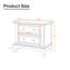 Table de chevet en bois massif 25,98 po-133471631