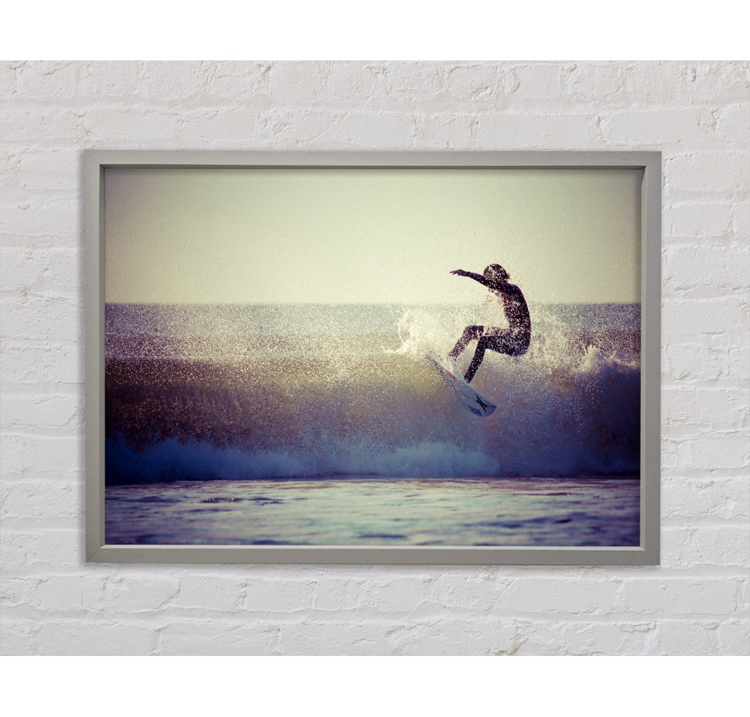 Surfing The Waves - Einzelbildrahmen Kunstdrucke auf Leinwand