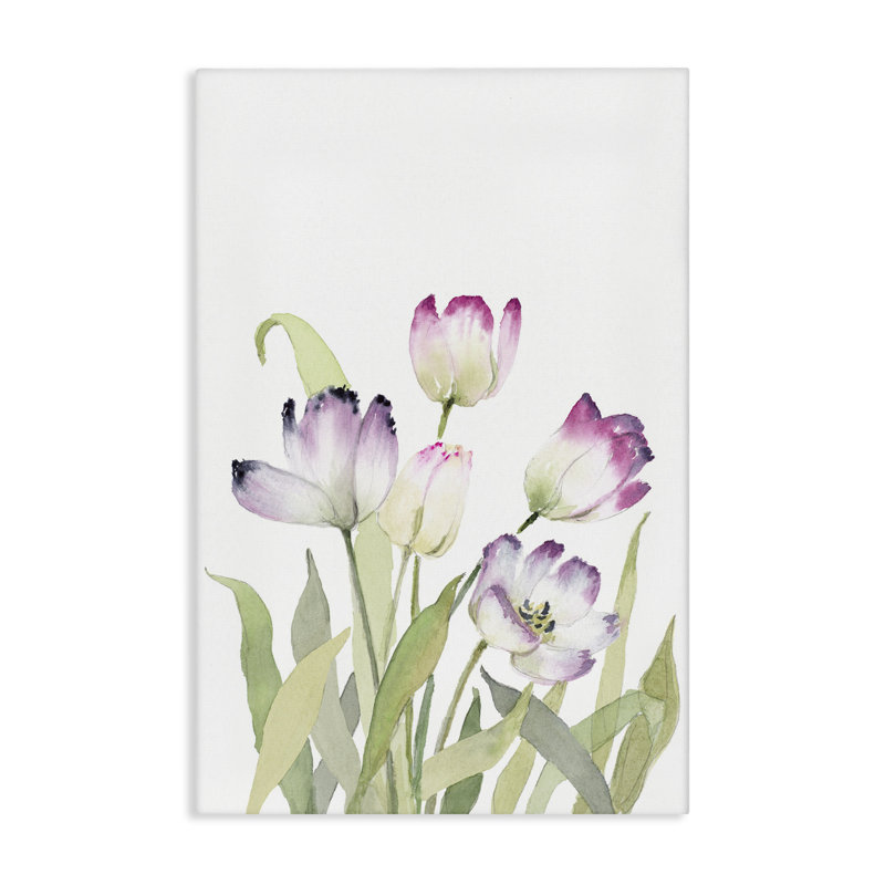 «Fresh Garden Tulips», art mural sur toile par Lanie Loreth, H 24 po x l 16 po