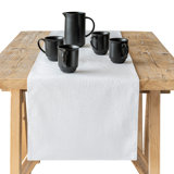 Over&Back Woven Chambray Table Runner