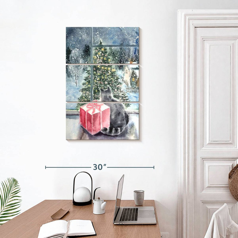 Lelend Christmas Tree Window, 32" H x 20" W