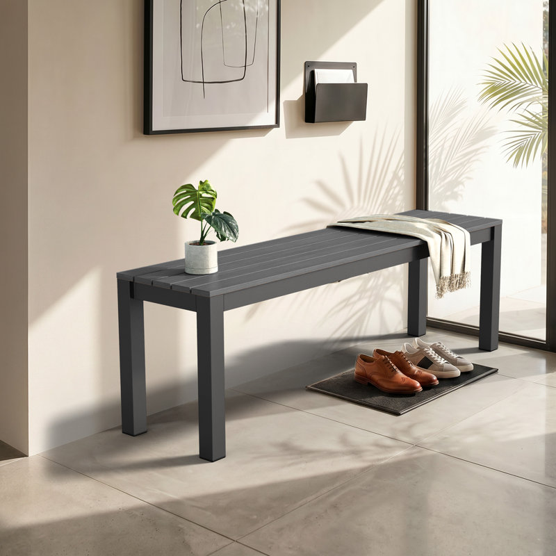 Banc d'extérieur en aluminium, Grey
