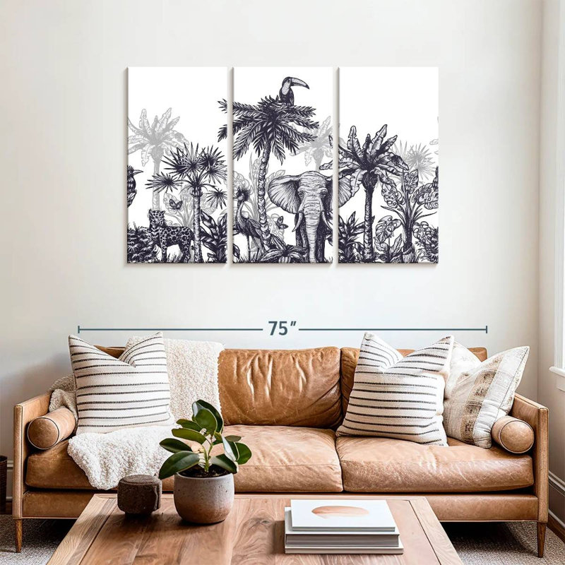 Brampt Jungle Euphoria, 36" H x 57" W