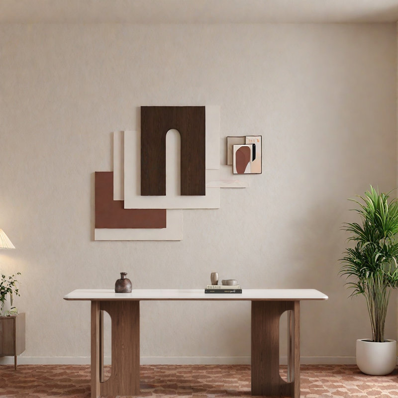 Ensemble de salle à manger moderne Mid-Century, H 29,5 po x L 62,9 po x l 31,4 po