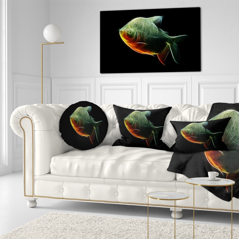 Coussin lombaire pour poisson pacu animal fractal