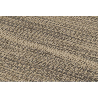 Rug & Kilim's Accent Kilim, Beige And Gray Textural Stripes