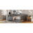 Gray Full Size Upholstered Bed With Storage Shelves, Desk, 2 Ports And Twin Trundle For Practical Bedroom Design Platform In Storage, Charging Upgrade-1229362427