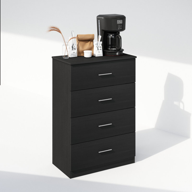 Buffet de rangement pour la cuisine et la salle à manger à 4 tiroirs Minni, Americano