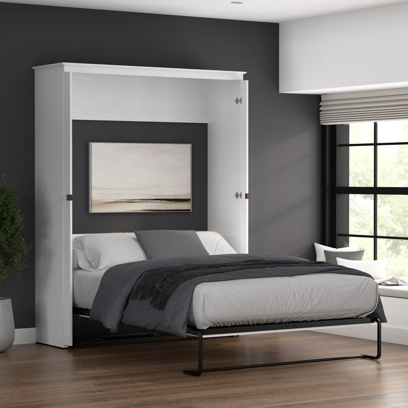 Grand lit escamotable 69 W, Blanc, Queen