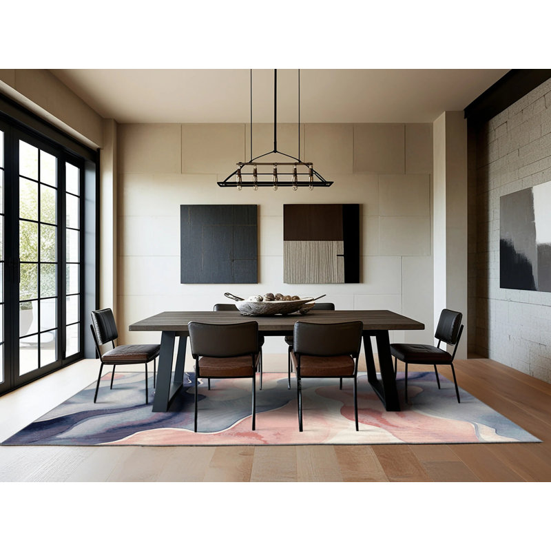 Azure Glow Rug, Rectangle 6' x 9'