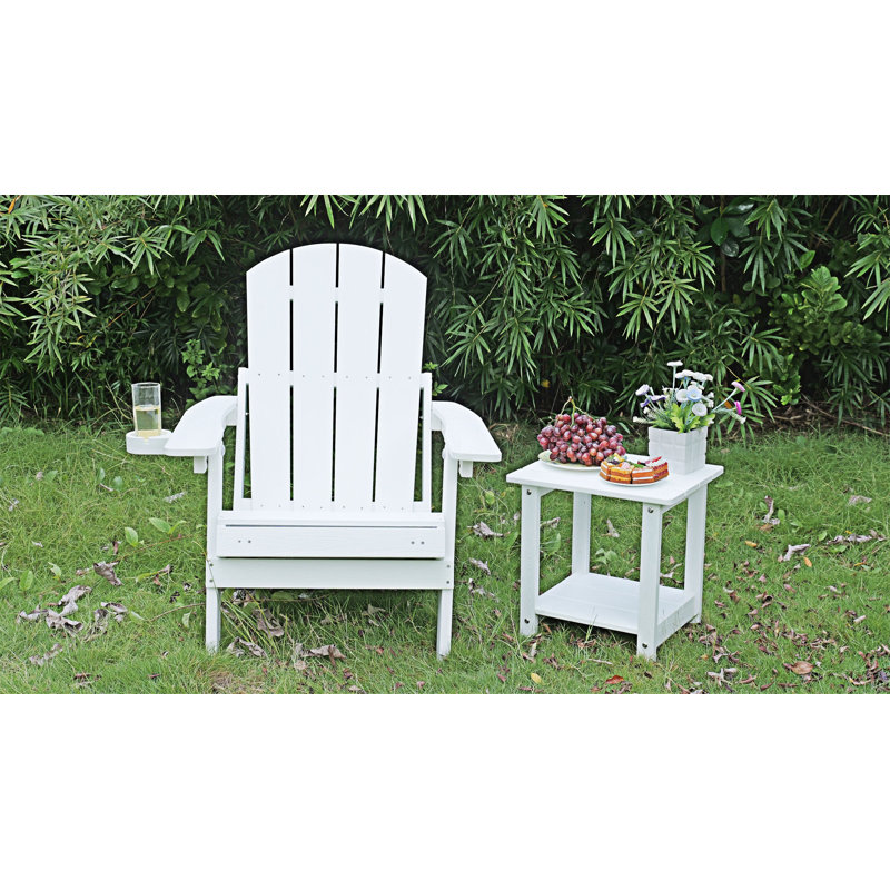 Outdoor Lounge Chairs Set Of 2, White