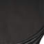Table d'appoint en béton noir 16 boules, légère, 15,38 po X 15,58 po, option de décoration de patio en bouleau léger pour patio, noir, profondeur, largeur, hauteur