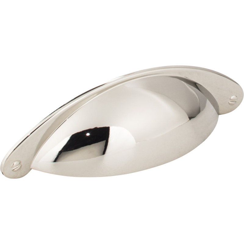 Lyon Cup / Bin Pull, Polished Nickel