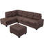 Canapé modulaire réversible de large de 104 po avec repose-pieds Recio-886280063