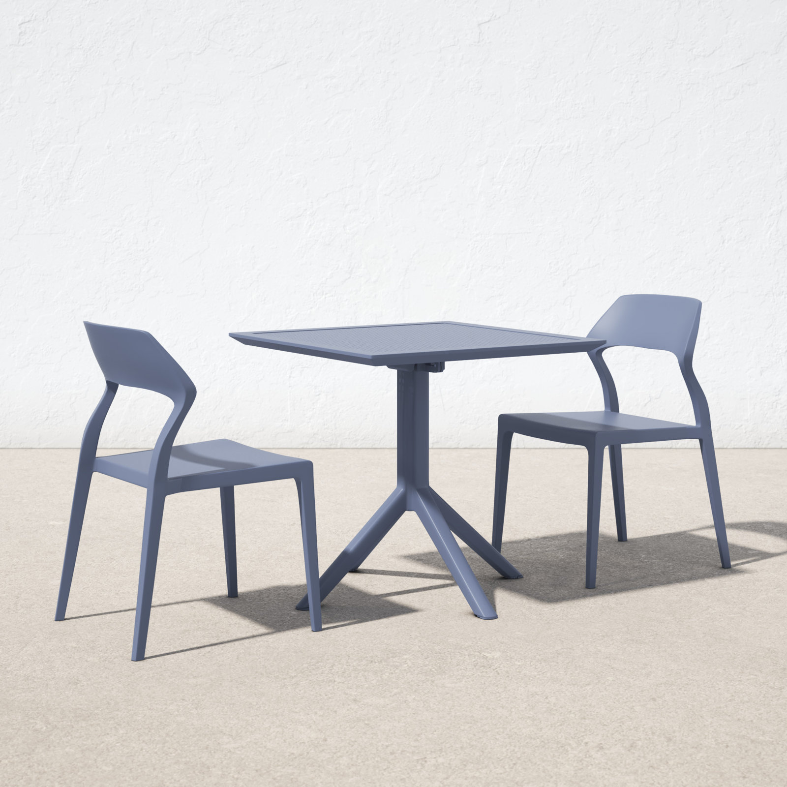 Farrah 32" Patio Bistro Set, Dark Gray