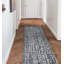 Tapis gris / blanc à motif abstrait touffeté-1477411740