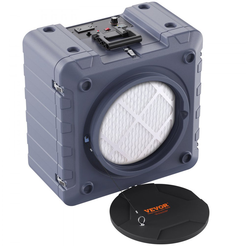 Air Scrubber with 3-Stage Filtration, Stackable Negative Air Machine 550 CFM, Air Cleaner with MERV10, Carbon, H13 HEPA, for Home, Industrial and Commercial Use