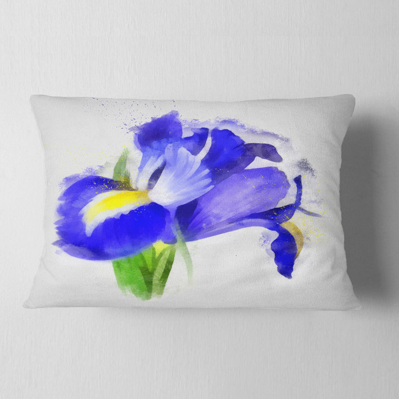 Coussin lombaire floral rose
