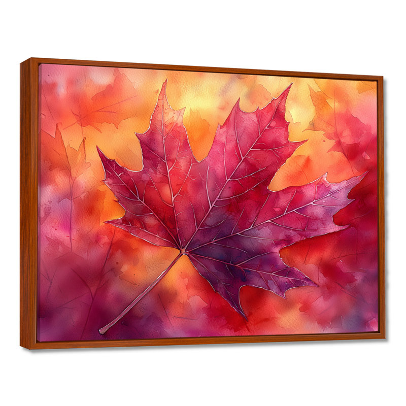 Isayiah - Floral Large Wall Art, H 34 po x l 44 po, Brun, Impression encadrée flottante