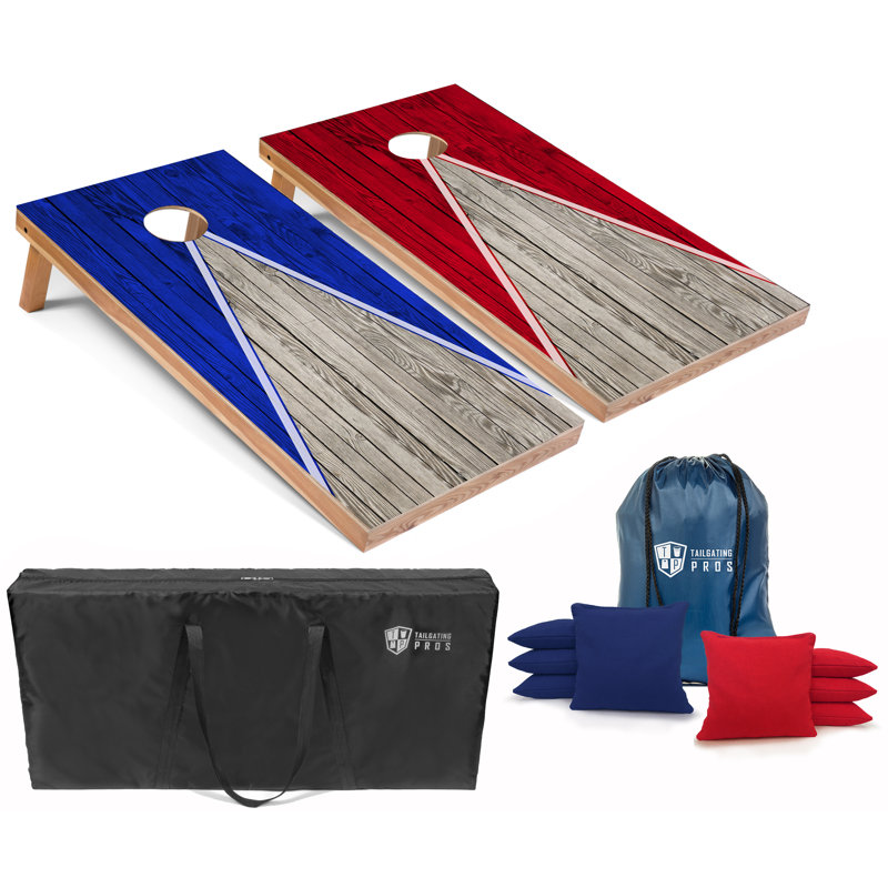 Pyramid Cornhole, Bleu royal / rouge