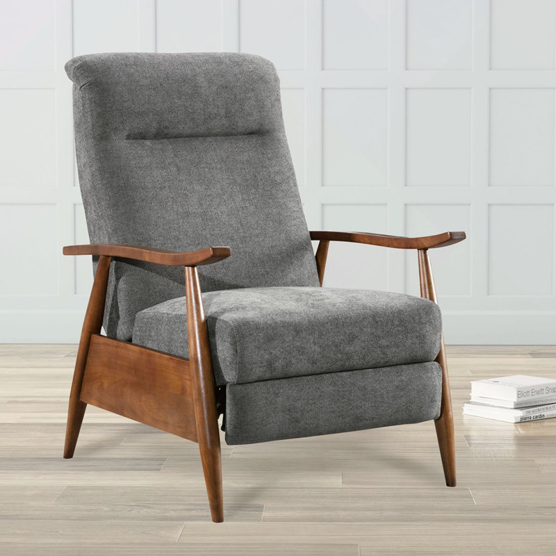 Fauteuil inclinable à accoudoirs en bois