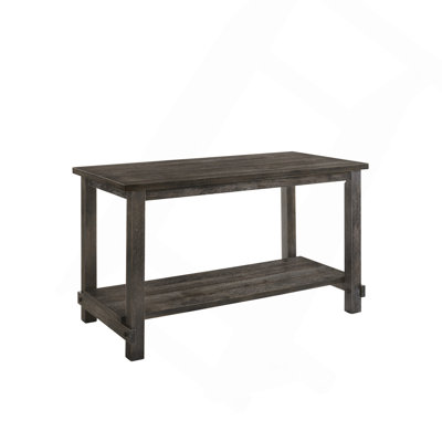 eathered Gray Finish Counter Height Dining Table
