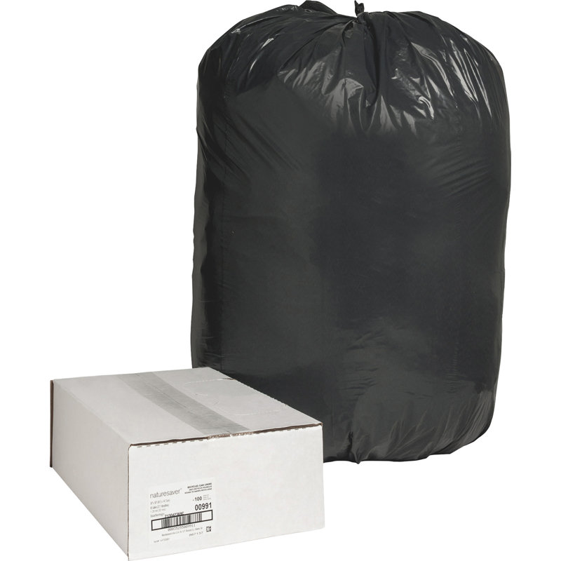 Plastic Trash Bags - 100 Count