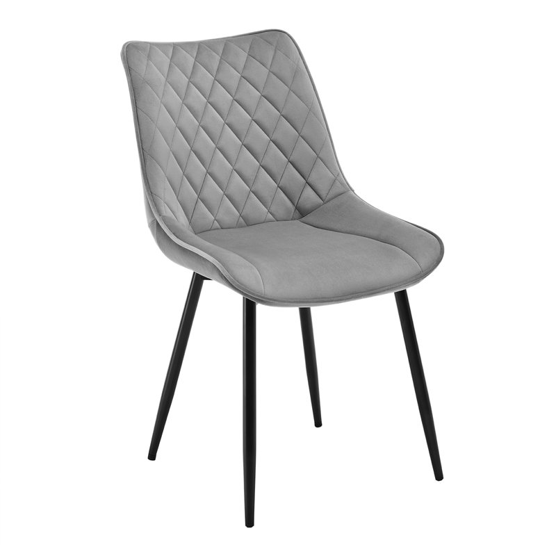 Toombs Upholstered Dining Chair, Light Grey