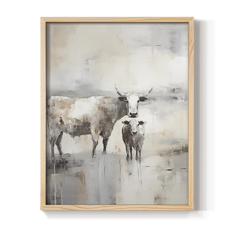ANIMALS Series CCL XXXV, reproduction encadrée - bois massif, Naturel, H 11 po x l 9 po