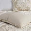Ensemble d'édredon 3 pièces en chenille de coton double / grand taupe Peace