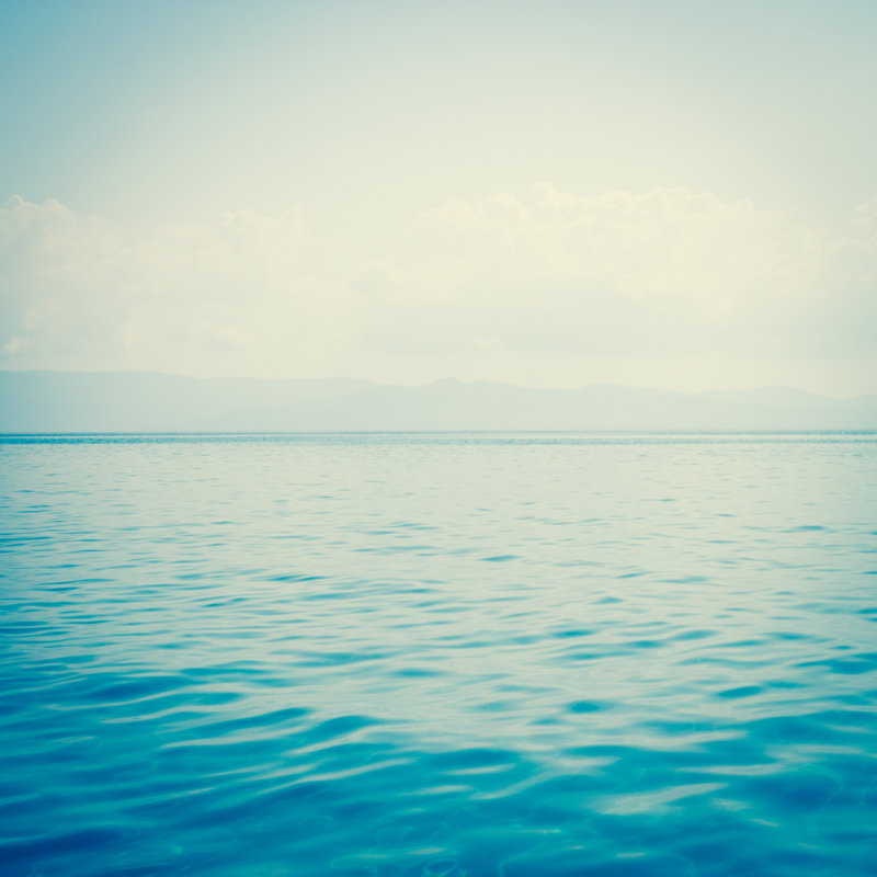 Sea Water Abstract - Wrapped Canvas Print, 30cm H x 30cm W x 3.8cm D