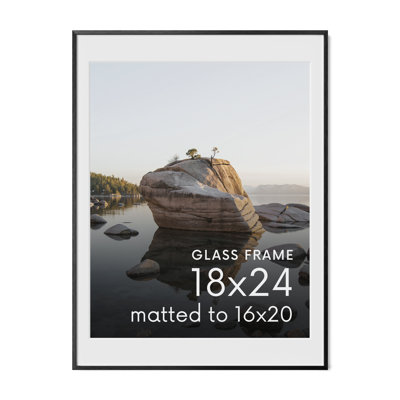 Cadre photo en métal avec verre