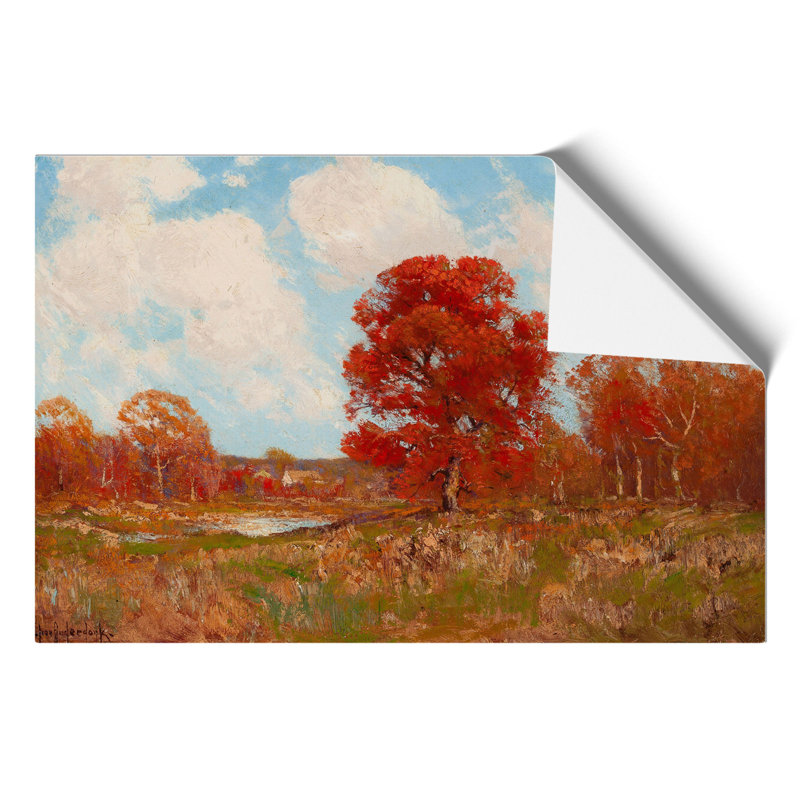 Fall Landscape 1 Piece Painting, 42cm H x 59cm W x 0.1cm D