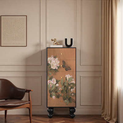 Retro living room universal drawers decor cabinet