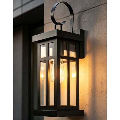 Black Outdoor Sconce