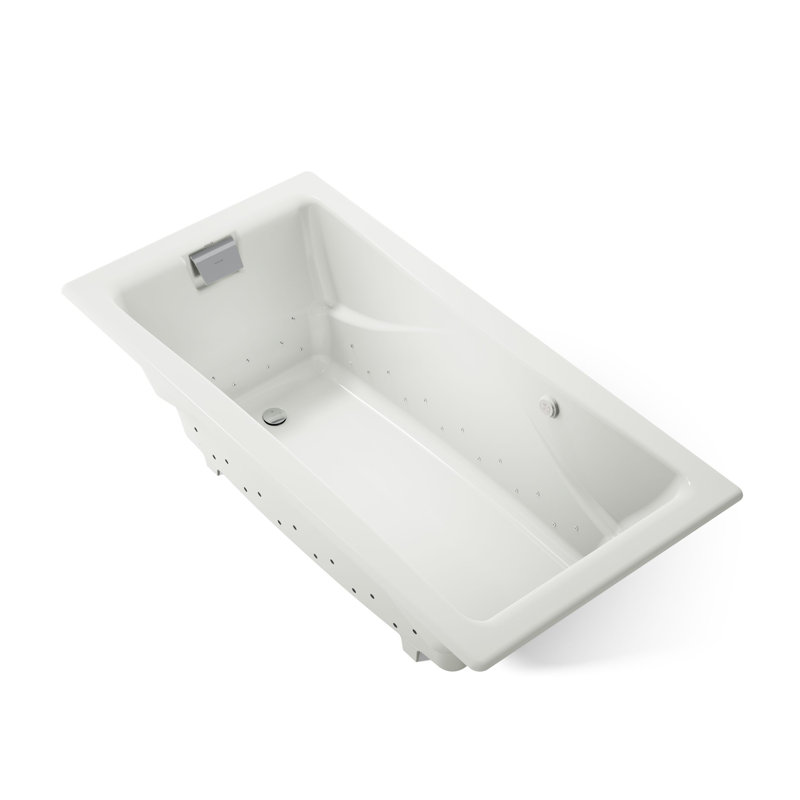 Baignoire tourbillon en fonte émaillée 72 po x 36 po avec chauffe-eau, Dune