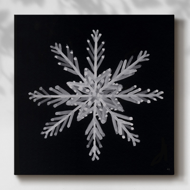 " Snowflake II ", 16" H x 16" W x 1.5" D