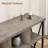 62" 8-Cube Console Table Storage Organizer, 3-Tier Metal Horizontal Bookcase for Living Room Office-391407118
