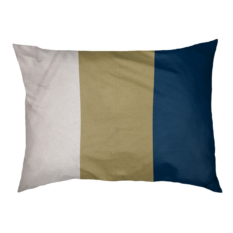 Coussin pour chien Tampa Bay, Moyen (l 28 po x P 18 po x H 6 po), Blanc / or / bleu