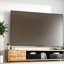 Meuble télé polyvalent, conception en bois de MDF noyer, style moderne pour la maison
