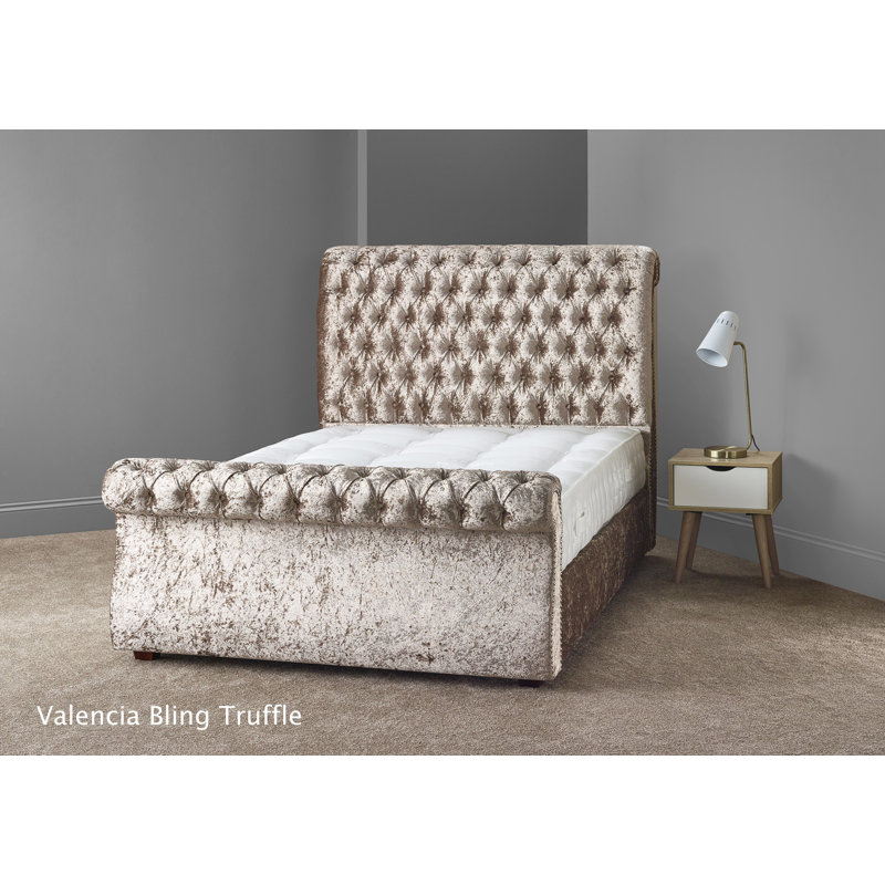Upholstered Bed, Small Double (4')