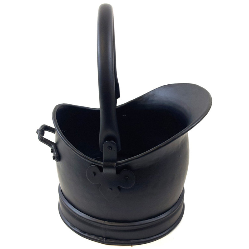 West Newbury Metal Log Carrier, Small, Black